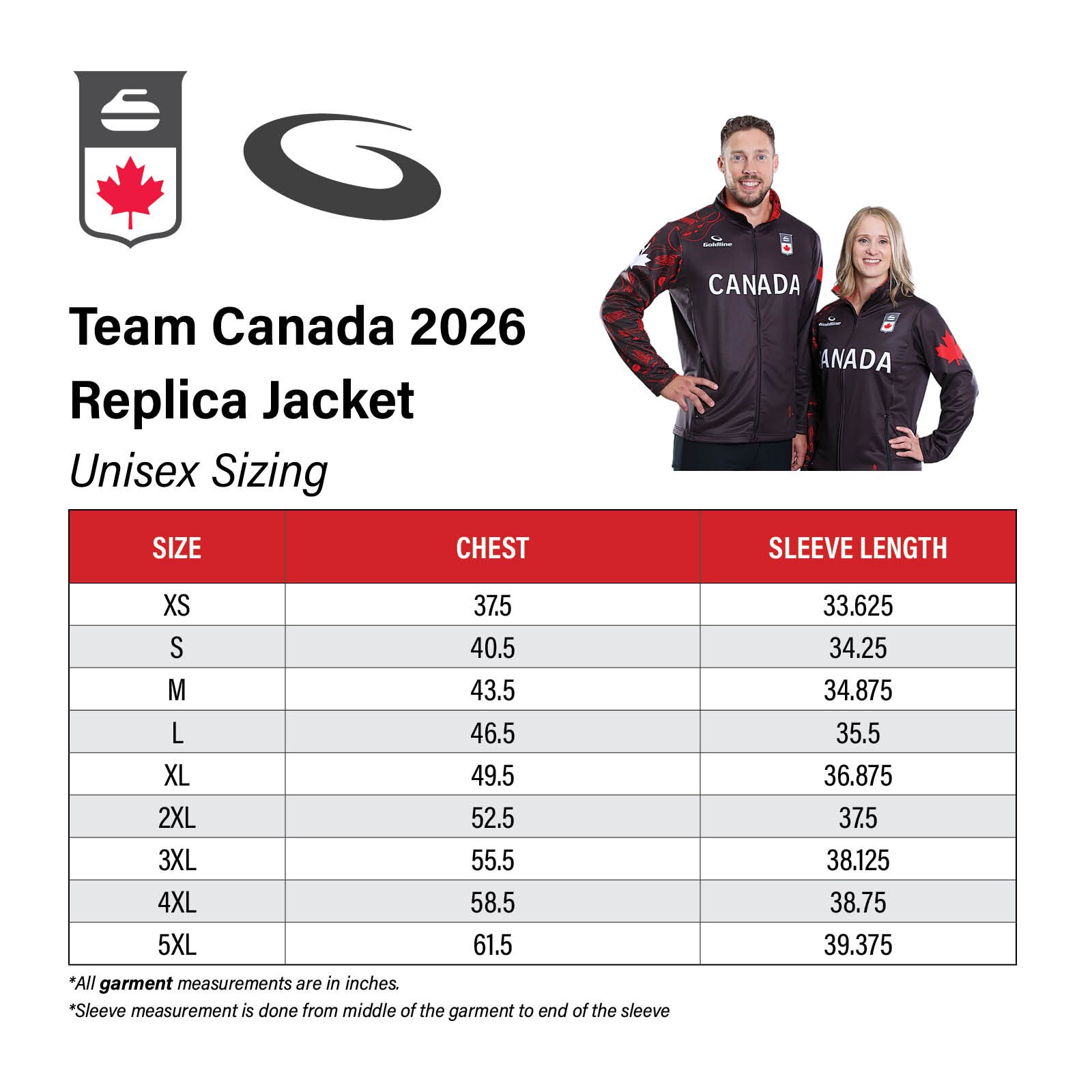 Officially Licensed Team Canada 2026 Replica Jacket | Goldline